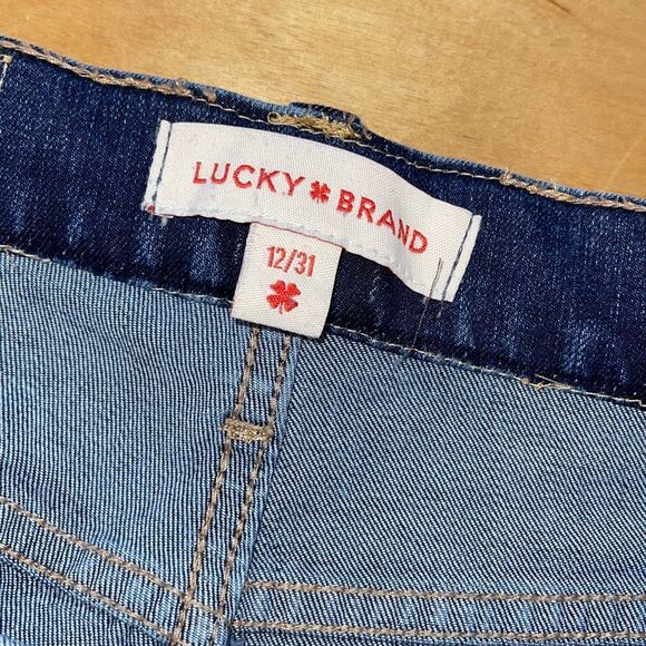 Lucky Brand‎ Womens Denim High Rise Wide Leg Jeans Medium Wash Blue 12/31 - Picture 4 of 9